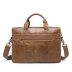 Men's Genuine Leather Business Laptop Briefcase