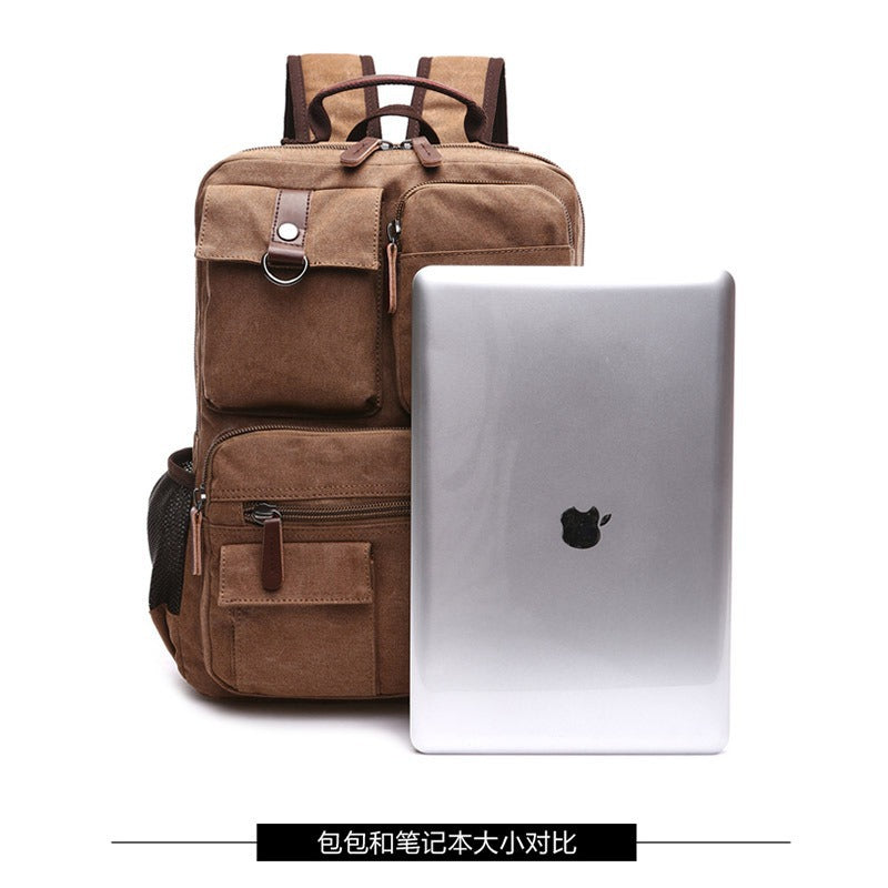 Men's Vintage Canvas Backpack — product photo 2