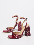 Polka-Dot Bow-Detail Heeled Sandals – product image 6