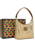 Gold Crystal-Grid Evening Bag