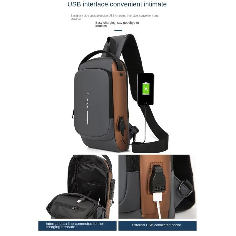 B 33128 Men's Crossbody Shoulder Bag — product photo 4