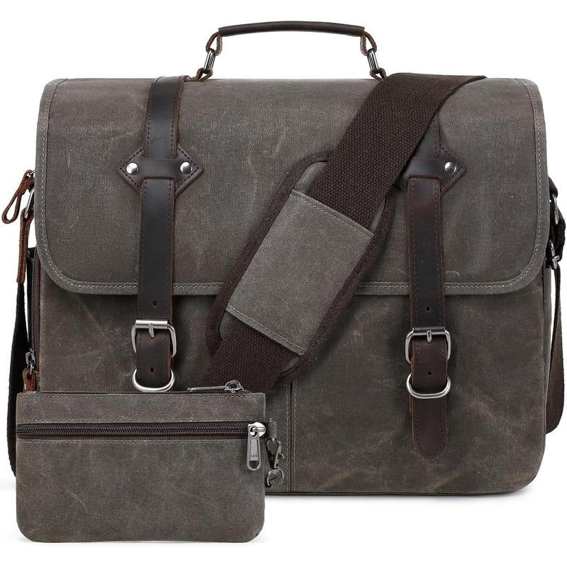 K 69365 Men's Waxed Canvas Messenger Bag — product photo 1