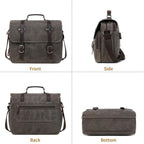 K 69365 Men's Waxed Canvas Messenger Bag — product photo 4